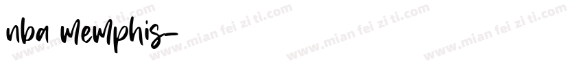 nba memphis字体转换
